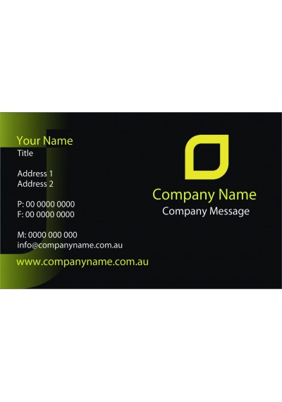 Yellow Logo Business Card